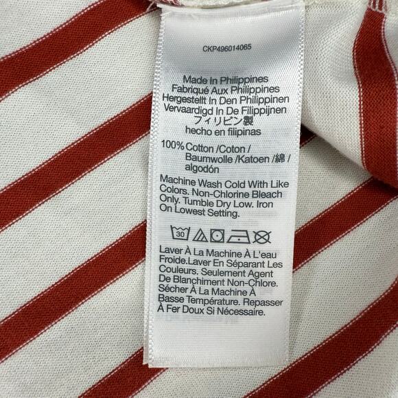 NWT Madewell Everyday Boxy Crop Tee in Stripe Size S - Picture 6 of 6